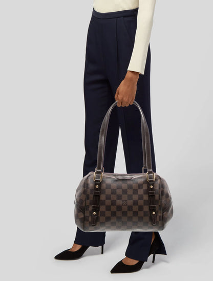 LOUIS VUITTON Damier Ebene Rivington MM(Oct 31)