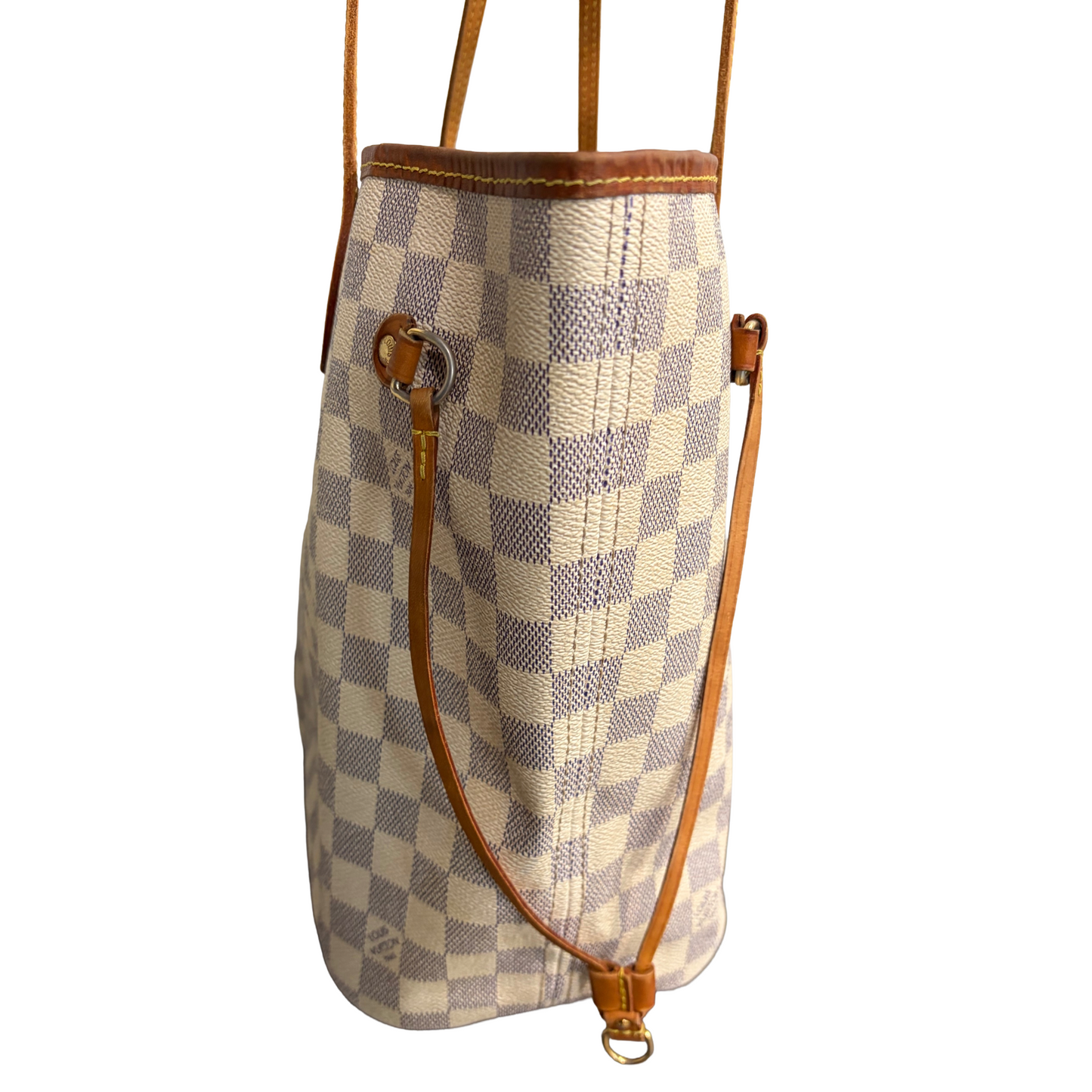 #8288 LOUIS VUITTON Damier Azur Neverfull MM
