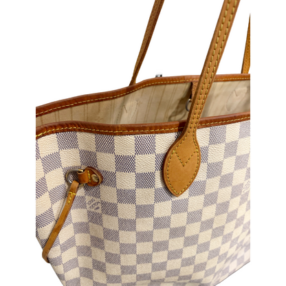 #8288 LOUIS VUITTON Damier Azur Neverfull MM