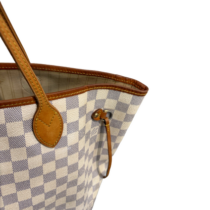 #8288 LOUIS VUITTON Damier Azur Neverfull MM
