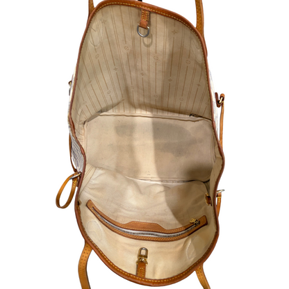 #8288 LOUIS VUITTON Damier Azur Neverfull MM