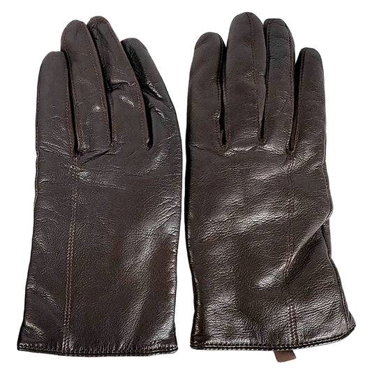 #1303 BOTTEGA VENETA Women's Short Leather Gloves (Size 6)