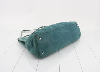 Chanel Blue Suede Shoulder Bag(Nov 7)