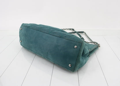 Chanel Blue Suede Shoulder Bag(Nov 7)