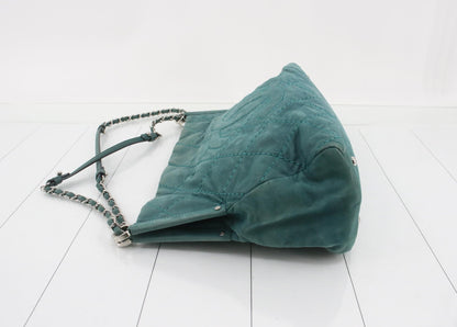 Chanel Blue Suede Shoulder Bag(Nov 7)