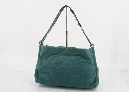 Chanel Blue Suede Shoulder Bag(Nov 7)