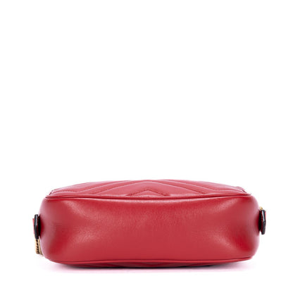 #120 GUCCI Marmont Small Red Camera Bag MSRP $1,600
