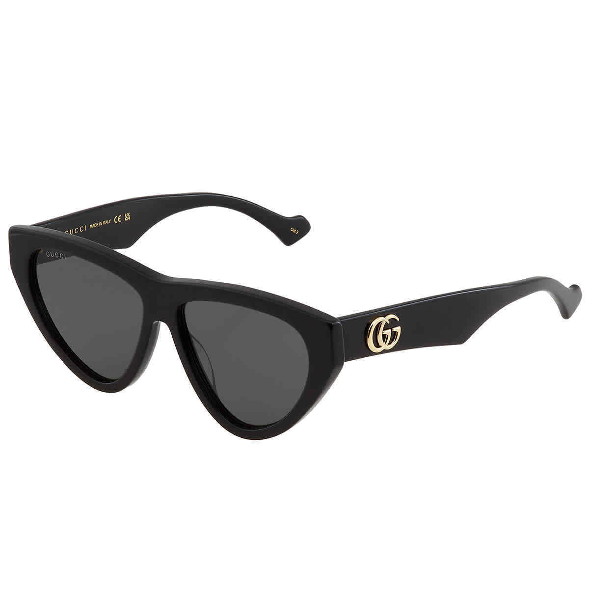 #203 NEW GUCCI Grey Cat Eye Sunglasses MSRP $491