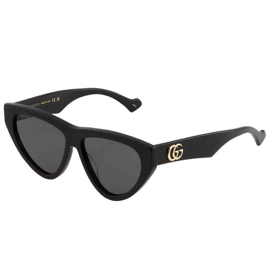 #203 NEW GUCCI Grey Cat Eye Sunglasses MSRP $491