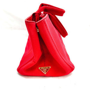 #836 PRADA Canapa Large Tote (Red)