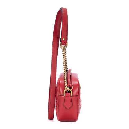 #120 GUCCI Marmont Small Red Camera Bag MSRP $1,600