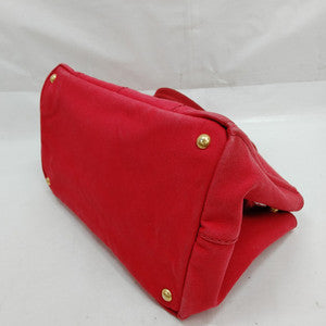 #836 PRADA Canapa Large Tote (Red)