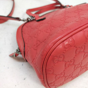 #835 GUCCI Guccissima Dome Bag (Red)