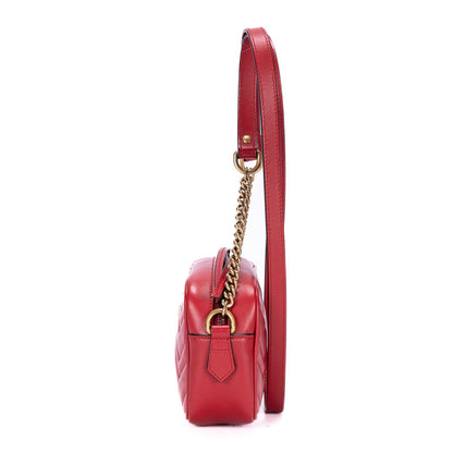 #120 GUCCI Marmont Small Red Camera Bag MSRP $1,600