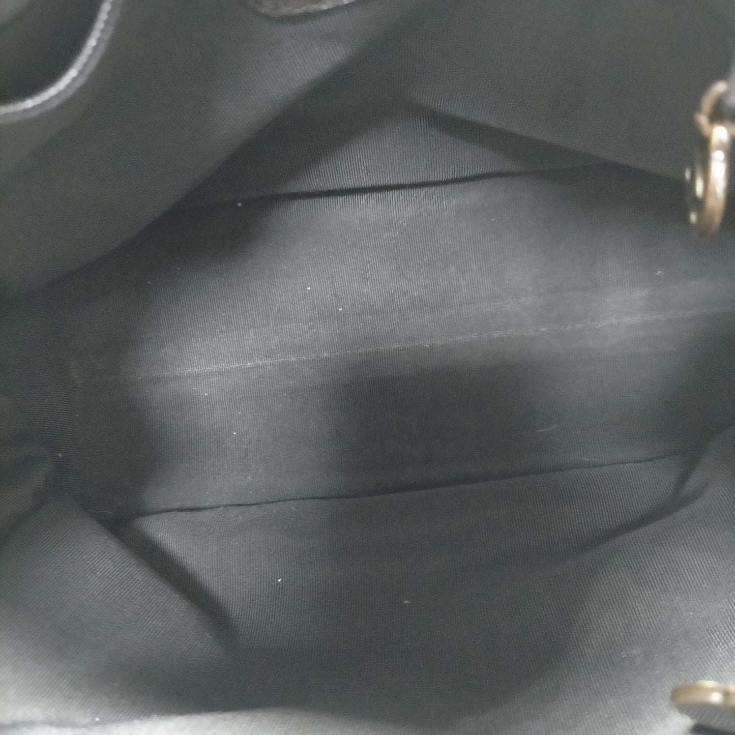 BF-17 CHANEL CC Logo LAX Tassel Black Lambskin Shoulder Tote