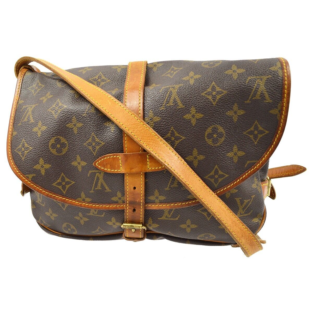 SOLD! Louis Vuitton Monogram Saumur 30 Crossbody