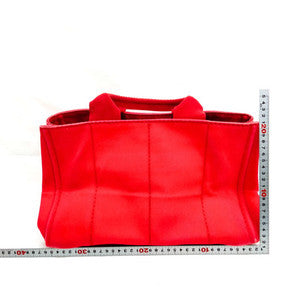 #836 PRADA Canapa Large Tote (Red)