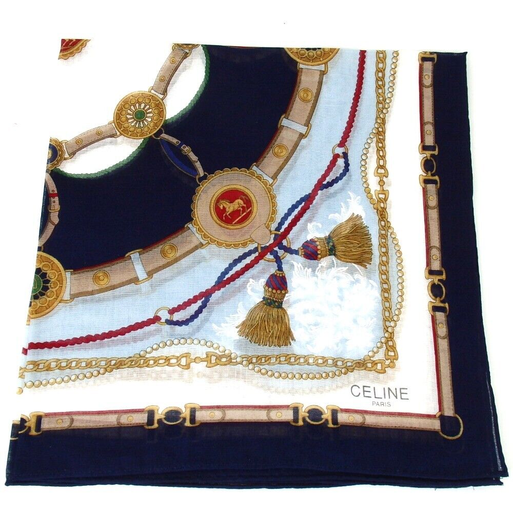 SOLD! Celine Cotton Twilly Scarves/ Handkerchief (set of 2)