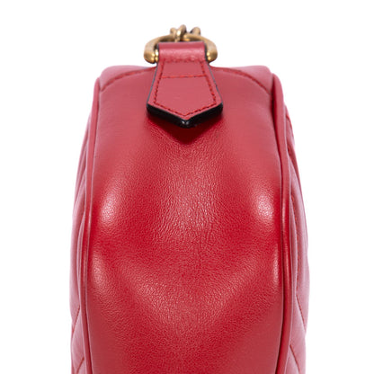 #120 GUCCI Marmont Small Red Camera Bag MSRP $1,600