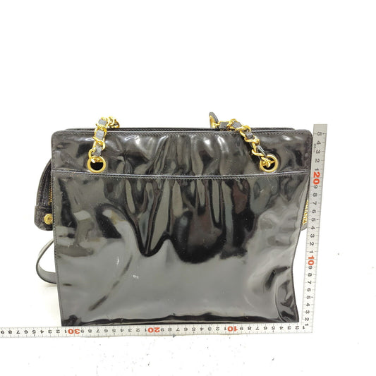 CHANEL Patent Shopper Tote