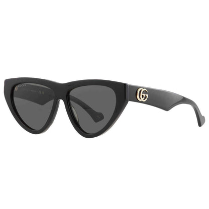 #203 NEW GUCCI Grey Cat Eye Sunglasses MSRP $491
