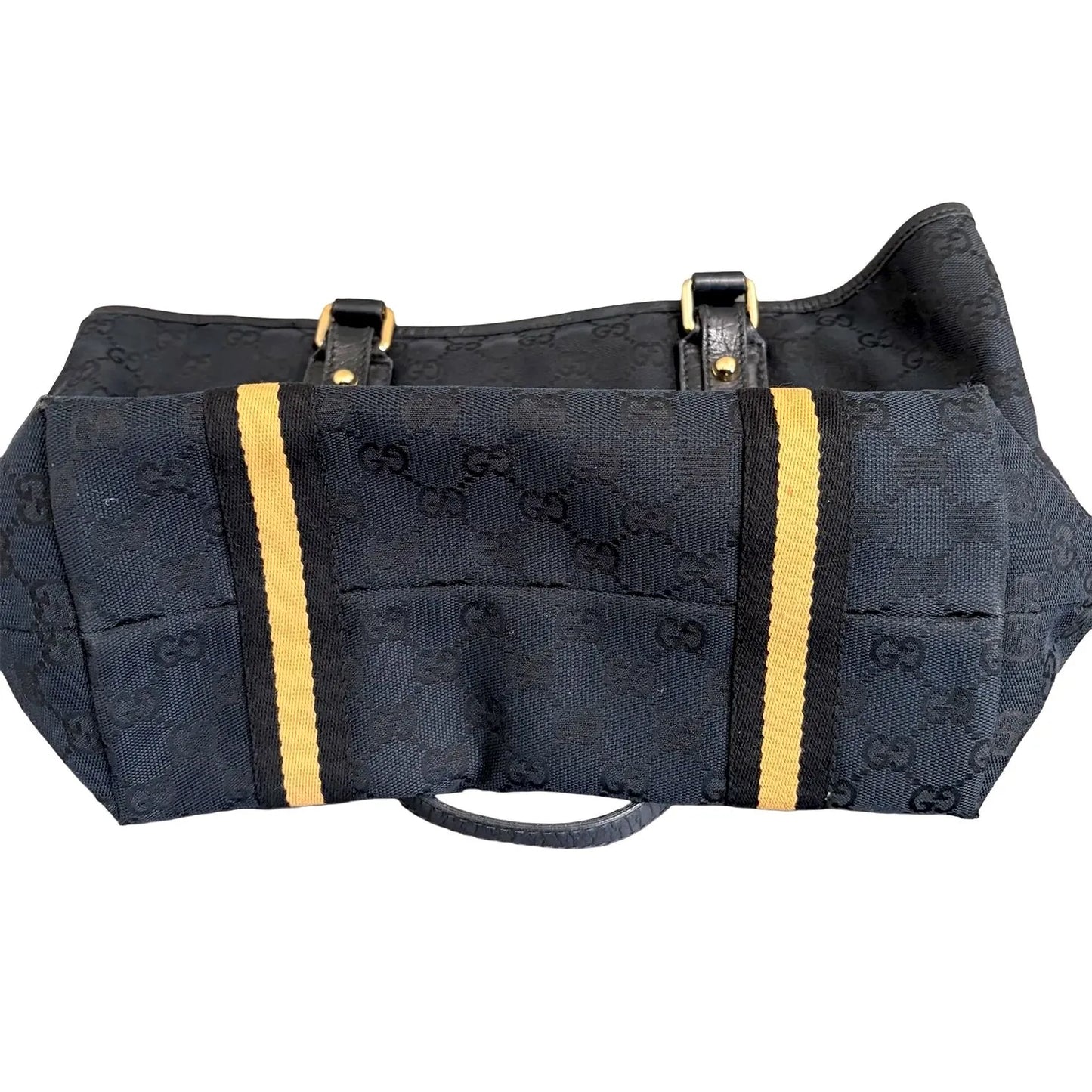 1157 GUCCI Black GG Canvas Jolicoeur Tote Bag