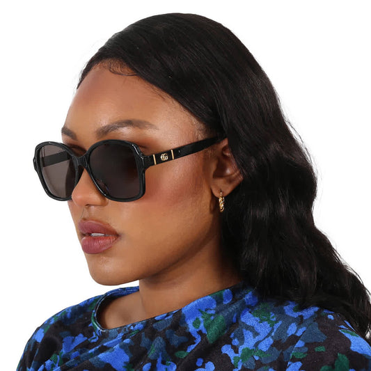 #3215 NEW GUCCI Black Sunglasses MSRP $390