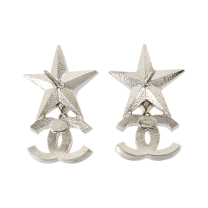 Chanel Green/Silver Pierced Earrings(Oct 31)